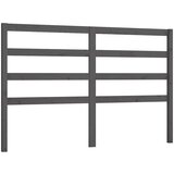  Uzglavlje za krevet sivo 146 x 4 x 100 cm od masivne borovine | shoptok.hr