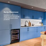 Klarstein Illuminosa vgradni hladilnik za vino | Dve coni | UV zaščita | 129 litrov | 46 steklenic | 60 cm | Shoptok.si