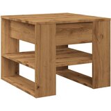 Maison Chic Klubska mizica - kavna mizica - Nizka mizica artisan hrast 55,5x55x45 cm inženirski les, (21753796) Cene