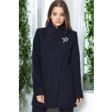 Dewberry Z6634 WOMEN'S COAT-PLAIN NAVY BLUE Cijene
