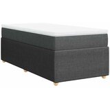  Krevet s oprugama i madracem tamnosivi 100 x 200 cm od tkanine | shoptok.hr