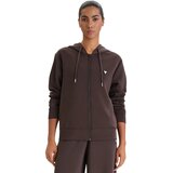 Guess Puloverji OLYMPE FULL ZIP HOOD V4YQ06 KCAY2 Kostanjeva Cene