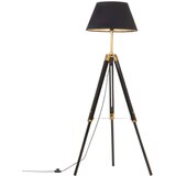  Svjetiljka s tronošcem crno-zlatna od tikovine 141 cm | shoptok.hr