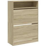 Ormarić za cipele s 2 ladice boja hrasta 80 x 34 x 116 cm | Eponuda.com