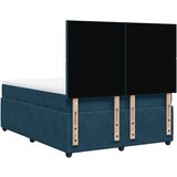  Krevet s oprugama i madracem tamnoplavi 140x190 cm baršunasti | shoptok.hr