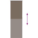 Rolo zavjesa za zamračivanje boje kave 50x175 cm Širina tkanine 45,7 cm Poliester | shoptok.hr