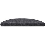  Prostirke za stepenice, samoljepljive, 20 kom. 56x17x3 cm, tamno sive, poluokrugle | shoptok.hr