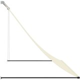  Tenda na uvlačenje krem 200 x 150 cm od tkanine i čelika | shoptok.hr