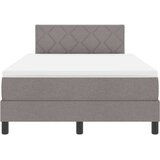 Box Postelja z vzmetnico z vzmetnico Taupe 120 x 190 cm blago, (5000126247) | Shoptok.si