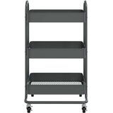 vidaXL Kolica s 3 razine antracit 43 x 34 x 79 cm čelična | shoptok.hr