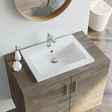 vidaXL Granitni umivalnik 600x450x120 mm bel Cene