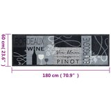  Kuhinjski tepih perivi s uzorkom boce vina 60x180 cm baršunasti | Eponuda.ba