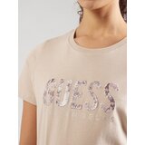 Guess Majica 'Python' bež / burgund / off-bela | Shoptok.si