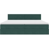  Krevet s od storage s madracem Tamnozelena 200 x 200 cm Baršun | shoptok.hr