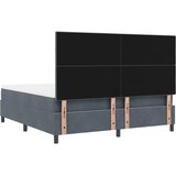  s opruga kutije Tamno siva 180 x 200 cm Baršun | shoptok.hr