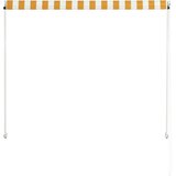 Tenda na uvlačenje 150 x 150 cm žuto-bijela | Eponuda.com