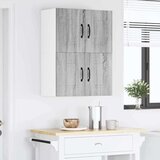 vidaXL Stenska kuhinjska omarica 2 pcs Siva Sonoma 60 x 31 x 40 cm | Shoptok.si