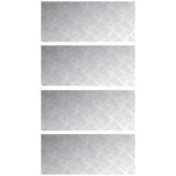  Stepenica Pravokutni 4 pcs Srebrno 70 x 30 cm Aluminij | Eponuda.com