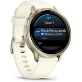 Garmin pametni sat Venu 4 41 mm, krem-zlatni s bež silikonskim remenom | shoptok.hr