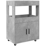 Barska kolica boja betona 60x39,5x89 cm od konstruiranog drva | shoptok.hr