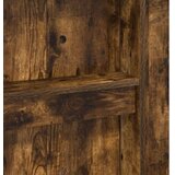  Postelja na podstrešju z mizo Dimljeni oreh 75 x 190 cm, (5000137047) | Shoptok.si