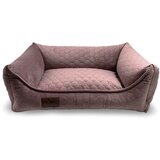 Meduza ležišče riviera iz žameta, različne velikosti - lila 100 x 80 cm | Shoptok.si