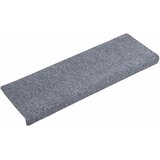  Prostirke za stepenice samoljepljive 10 kom 65x21x4 cm svijetlo sive pravokutne rubove | shoptok.hr