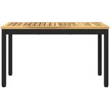  Vrtna klupa 80,5 x 35 x 45 cm Čvrsto drvo akacije Bijela i crna | shoptok.hr