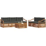  Set vanjskih sofa 6 kom. Prirodna i antracit | shoptok.hr