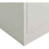 vidaXL Omara s ključavnico svetlo siva 90x40x180 cm jeklo | Shoptok.si