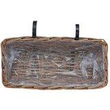  Viseća Košara za Saksije s pohranom 2 pcs Smeđa 48 x 22 x 15 cm | shoptok.hr