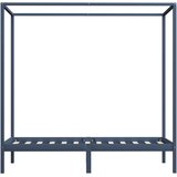  Okvir za krevet s baldahinom od borovine sivi 100 x 200 cm | shoptok.hr