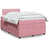 Box spring krevet s madracem ružičasti 120 x 200 cm baršunasti | shoptok.hr