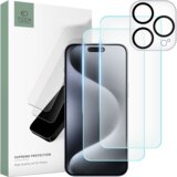 TECH-PROTECT KALJENO STEKLO SUPREME SET ZA IPHONE 15 PRO MAX CLEAR, (22004928) | Shoptok.si
