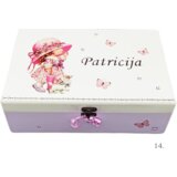  Škatla spominov, personalizirana z imenom - darilo za rojstvo, krst ali rojstni dan otroka - 14. 20x30x10cm - 125427 | Shoptok.si