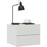  Noćni ormarić bijeli 40 x 30 x 30 cm od konstruiranog drva | Eponuda.com