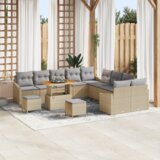  Set od 13 komada vrtnih sofa s jastučićima bež poli ratan akacija | shoptok.hr