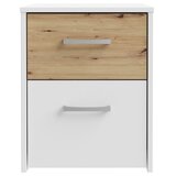  Noćni stočić URO hrast artisan/bela | Eponuda.com