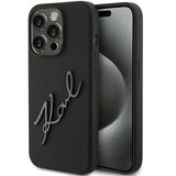  Originalna KARL LAGERFELD Hardcase maskica za iPhone 15 Pro Max (Silikonski Karl Script Logo / crna) | shoptok.hr