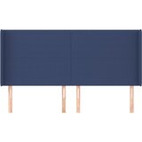  Uzglavlje s ušima plavo 183x16x118/128 cm od tkanine | shoptok.hr