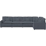  Modularna sofa s jastucima, baršunasta, tamno siva | Shoptok.si