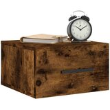  Zidni noćni ormarići 2 kom dimljenog hrasta 35x35x20 cm | shoptok.hr