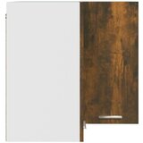 Viseći Viseča kotna omarica dimljeni hrast 57x57x60 cm konstruiran les, (20716756) | Shoptok.si