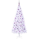 Umjetno božićno drvce s stalakom Bijelo 210 cm PVC i čelik | shoptok.hr
