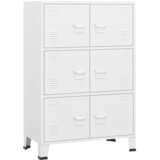  Industrijski sanduk za pohranu bijeli 75 x 40 x 115 cm metalni | shoptok.hr