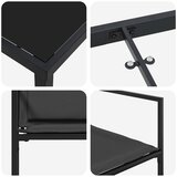  Vrtni set za objed 5 pcs Crna 160 x 80 x 73 cm | shoptok.hr