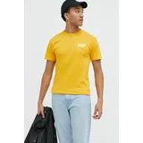 Huf Bombažna kratka majica oranžna barva