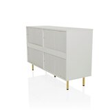 MID.YOU Široka Komoda Hjelle, Bela | Shoptok.si