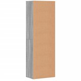  Visoka komoda siva boja hrasta 60x35x180 cm konstruirano drvo | shoptok.hr