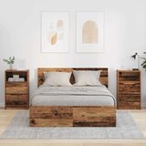  Noćni ormarići s ladicama 2 pcs Staro drvo 40 x 30 x 467 cm | shoptok.hr